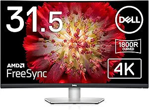 Dell S3221QS 32-Inch Curved 4K UHD Monitor AMD FreeSync
