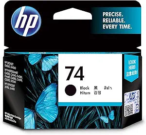 HP 74 CB335WA Black Ink Cartridge - 200 Page Yield — main product image