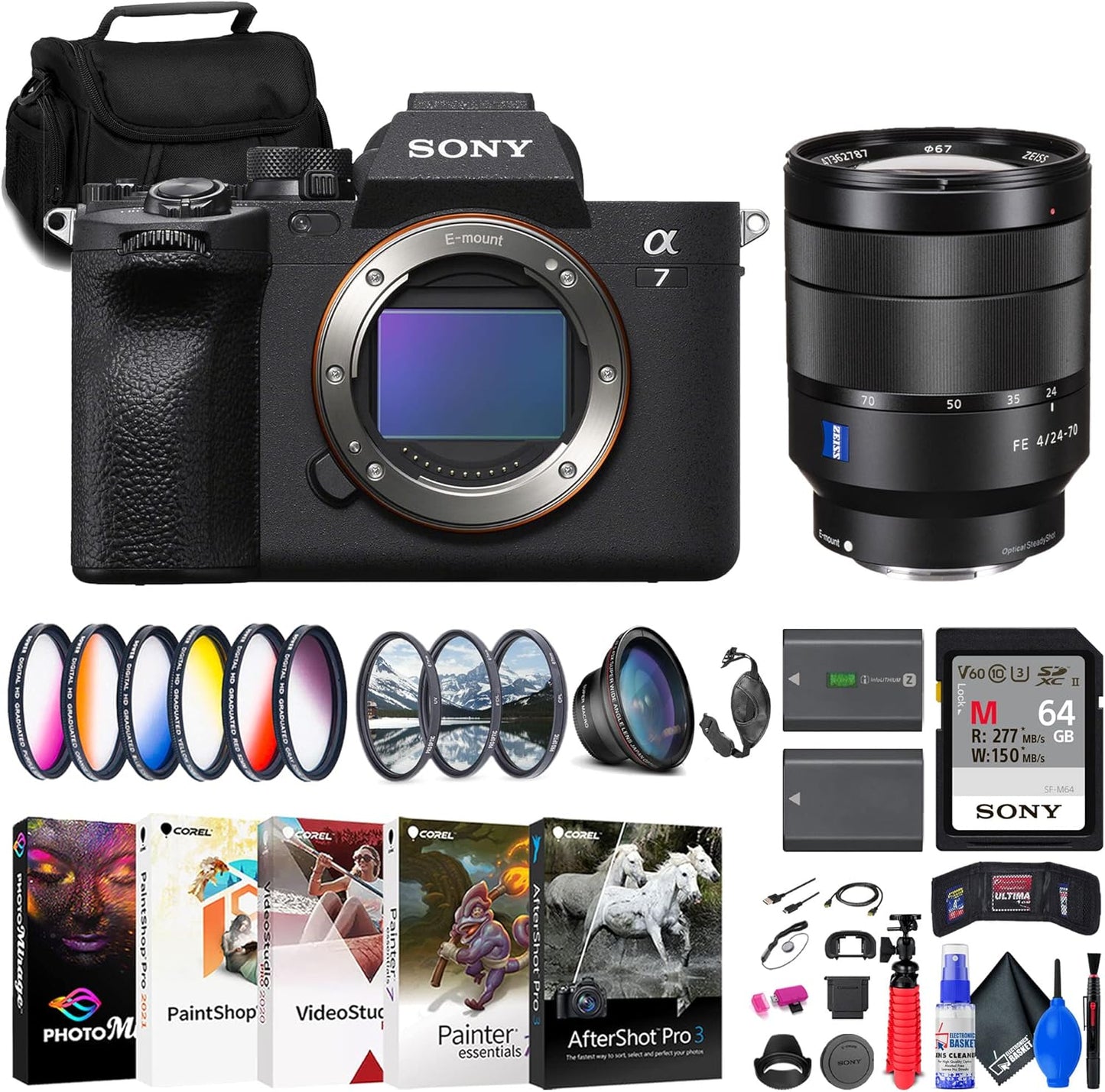 Sony ILCE-7M4/B a7 IV 24-70mm Lens Kit - Full-Frame Mirrorless Camera (Renewed)