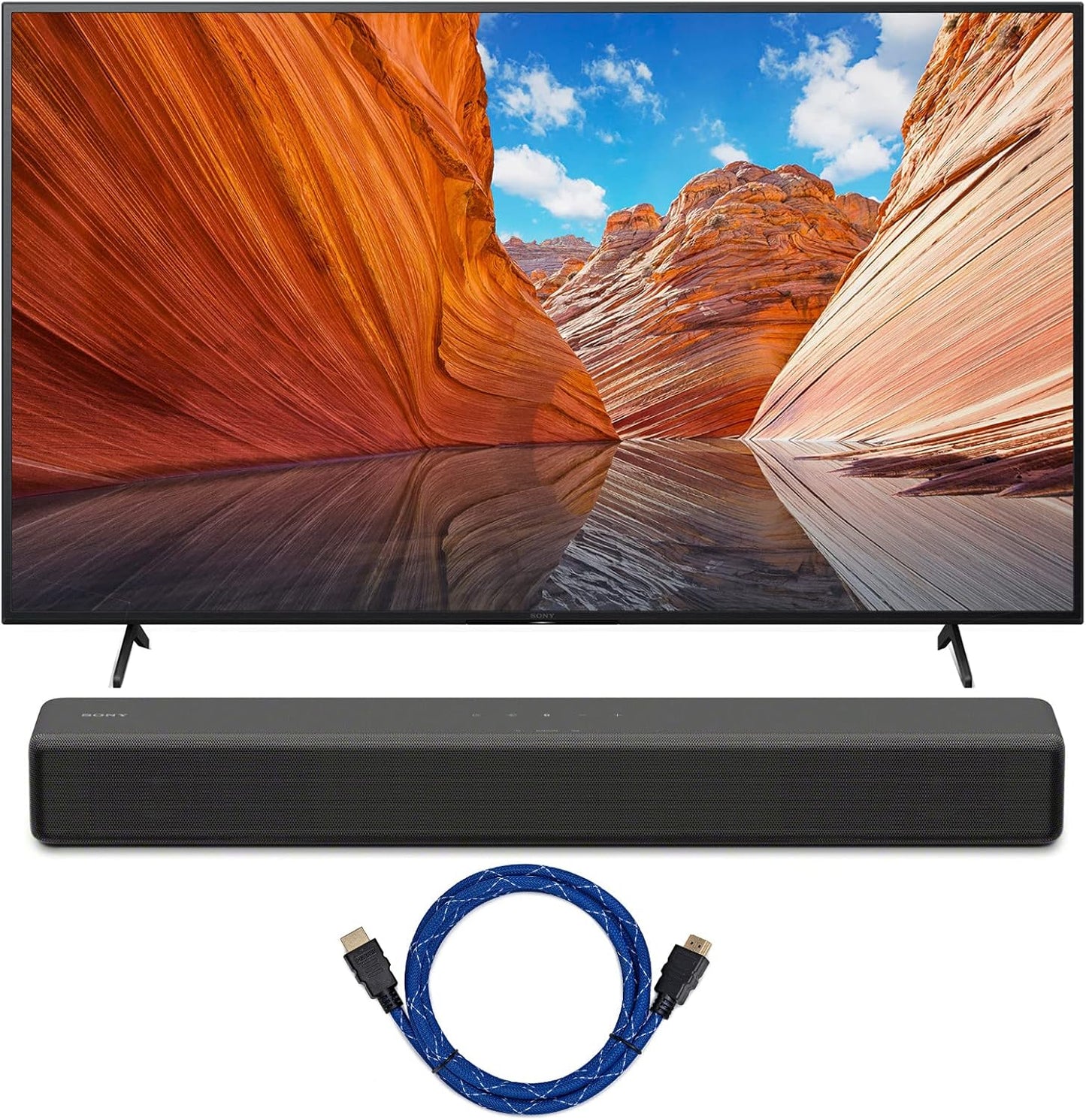Sony KD75X80J 75-Inch 4K UHD Smart TV Bundle