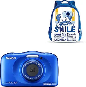 Nikon COOLPIX W150 Blue Waterproof Digital Camera — main product image