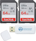 SanDisk SDSDUNR-064G-GN6IN Ultra 64GB SD Card - 2 Pack