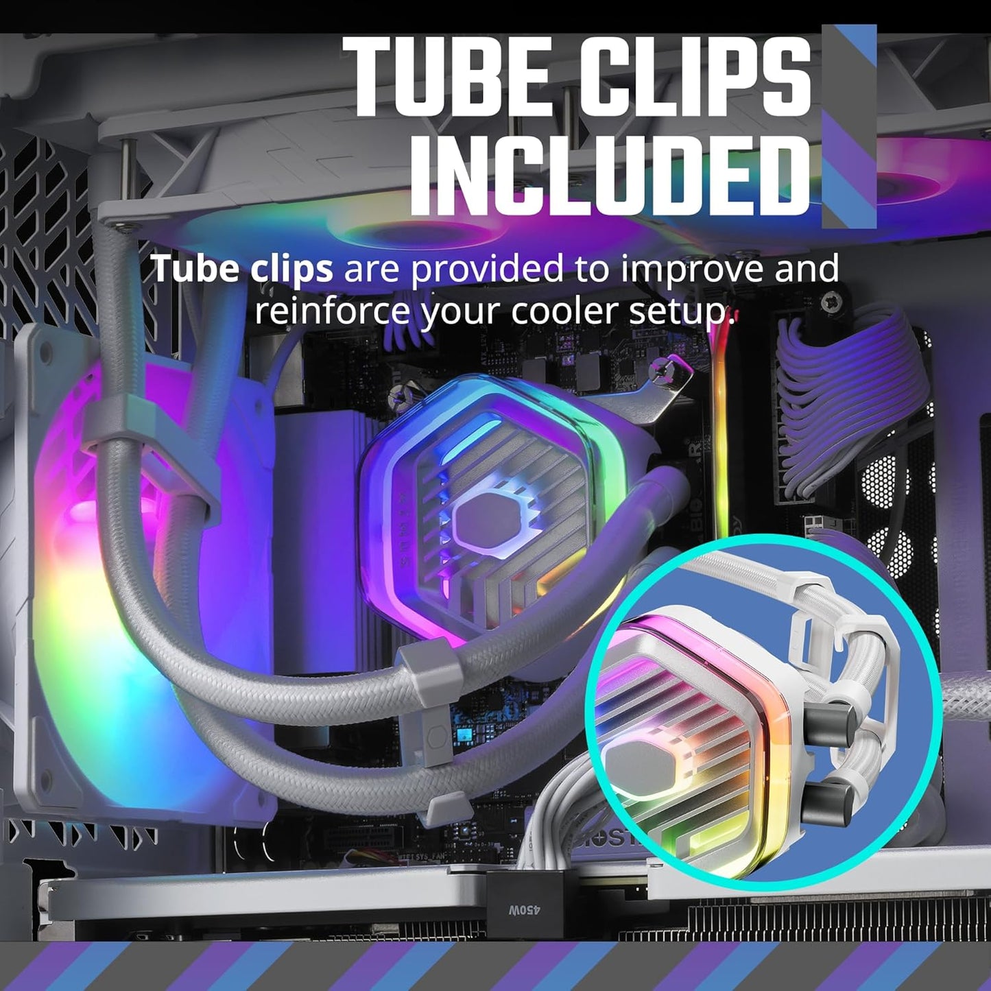 Cooler Master MLX-D36M-A25PZ-RW 360 Atmos White AIO Liquid CPU Cooler