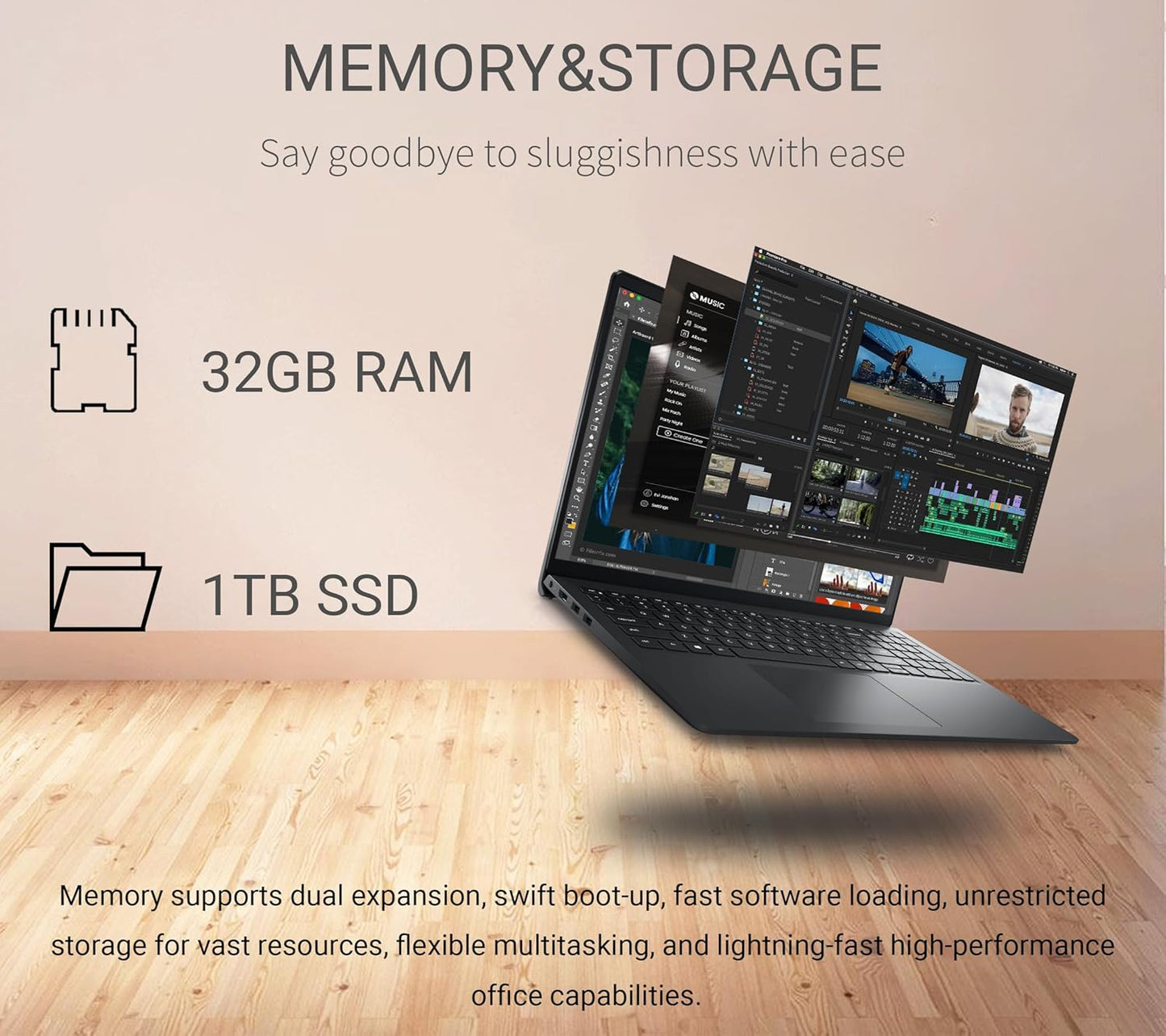 Dell 1115G4 Inspiron 15.6" FHD Laptop with Office