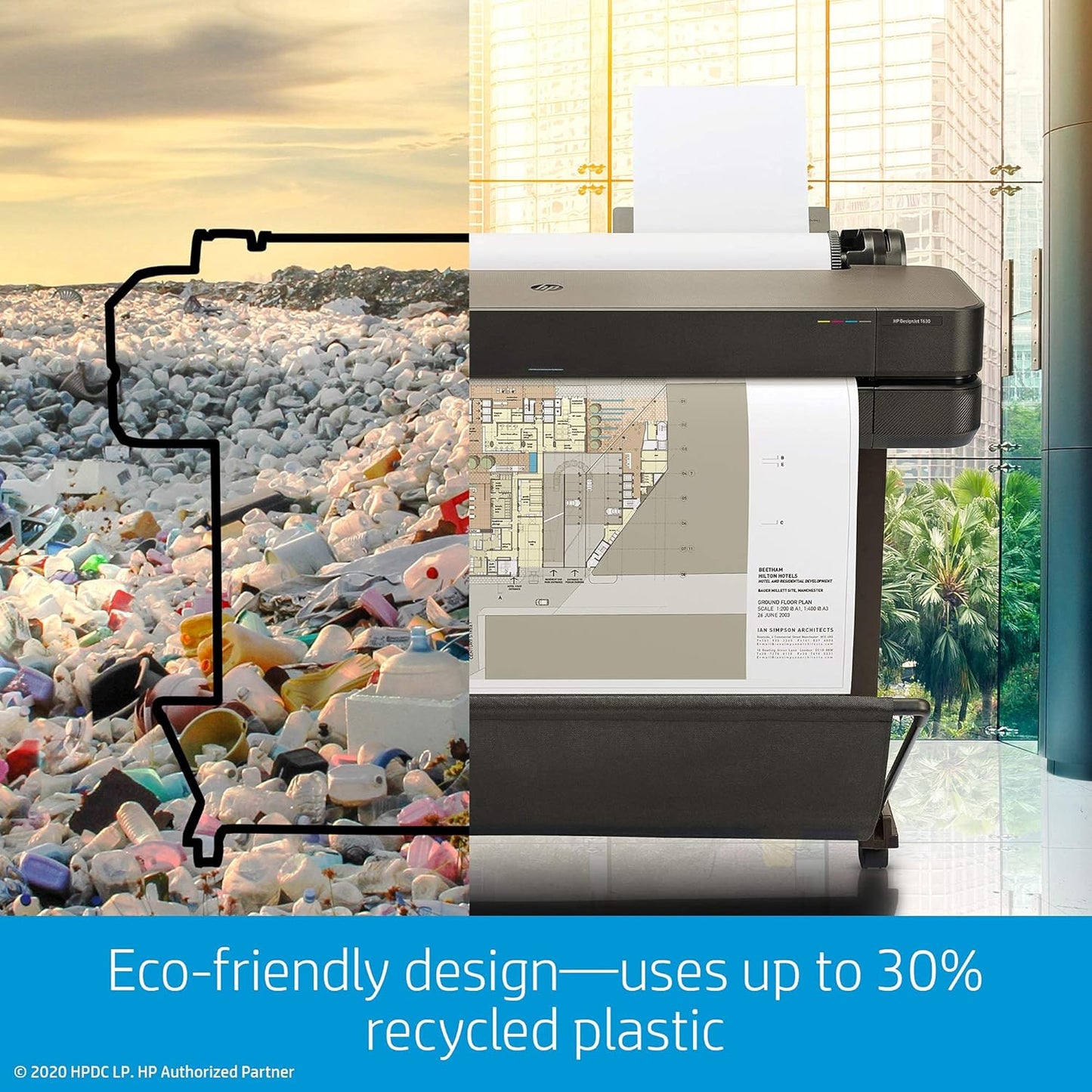 HP DesignJet T630 36-Inch Wireless Plotter (Renewed)