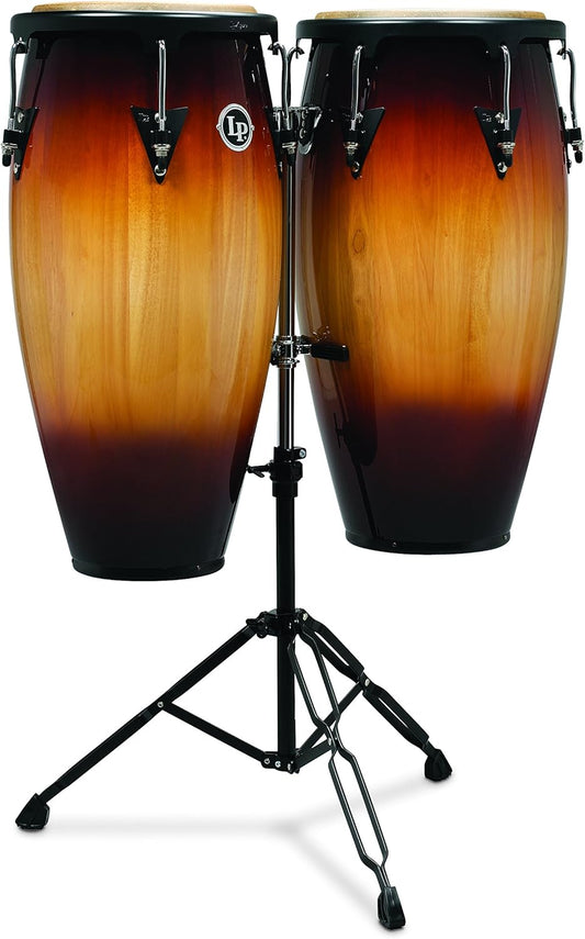 Latin Percussion LPA647-VSB Aspire Wood Congas 11" & 12" with Stand