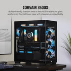 Corsair CC-9011276-WW 3500X Mid-Tower ATX Case - Black