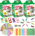 Fujifilm Instax Mini Instant Film 3-Pack with Frames & Stickers