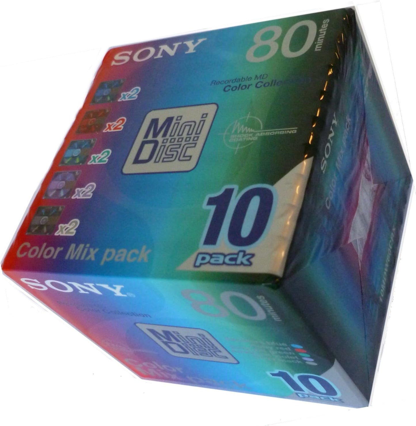 Sony 10MDW80CRX 80-Min MiniDisc 10-Pack Japan Made