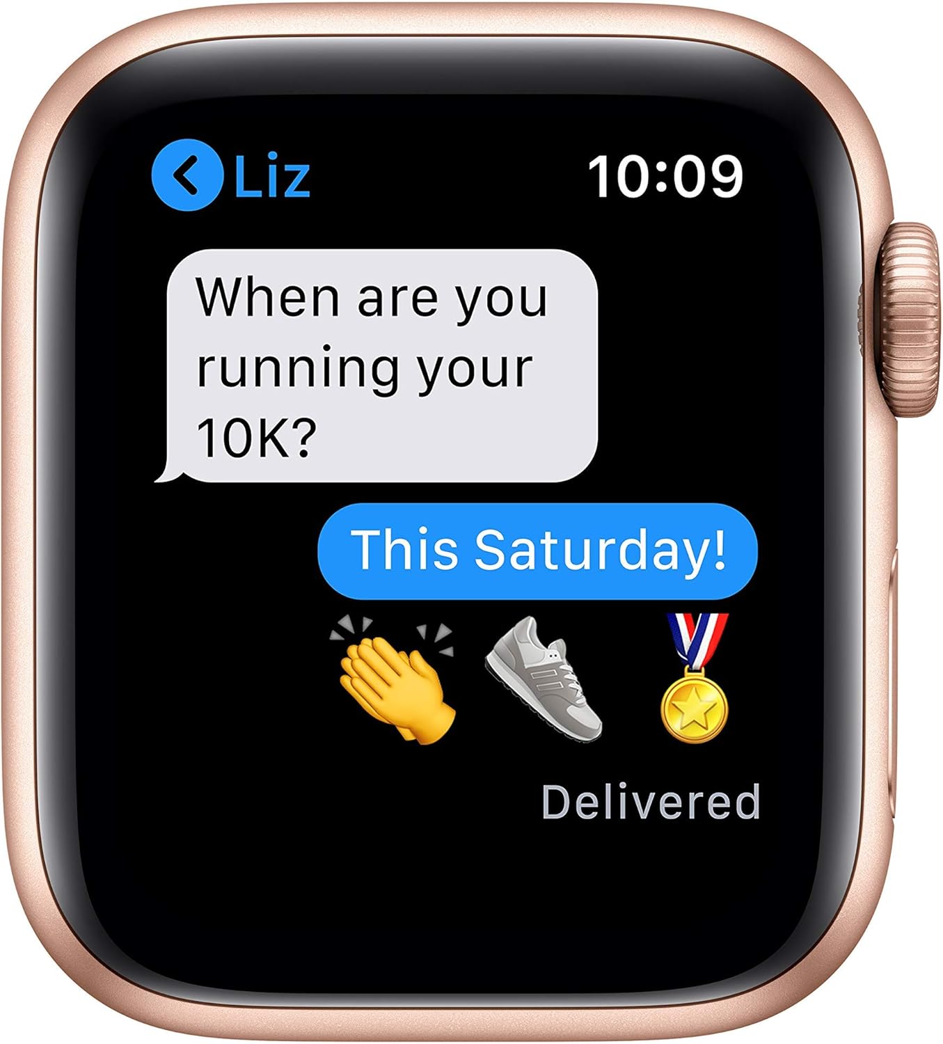 Apple Series 6 40mm GPS Gold Aluminum Pink Sand (Renewed)