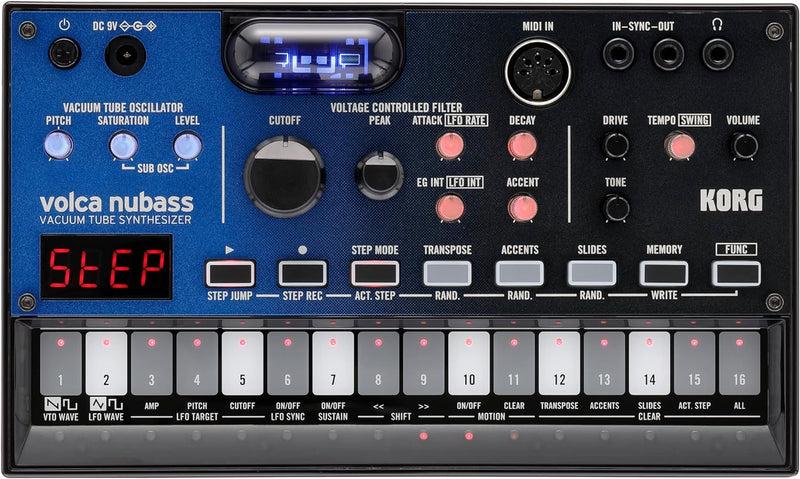 Korg VOLCA-NUBASS Vacuum Tube Analog Bass Synthesizer — main product image