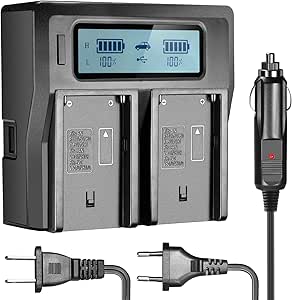 Neewer FBA_10088846 Dual-Channel LCD Battery Charger — main product image
