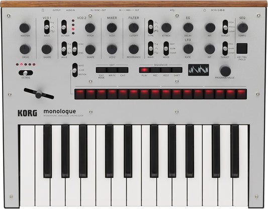 Korg MONOLOGUE-SV Silver Analog Synthesizer