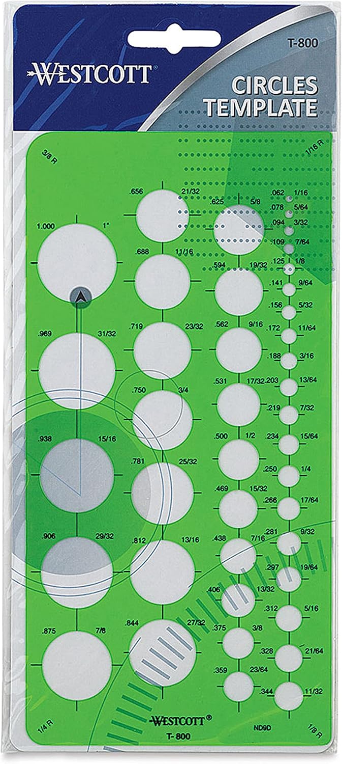Westcott T-800 Small Circles Template Tool