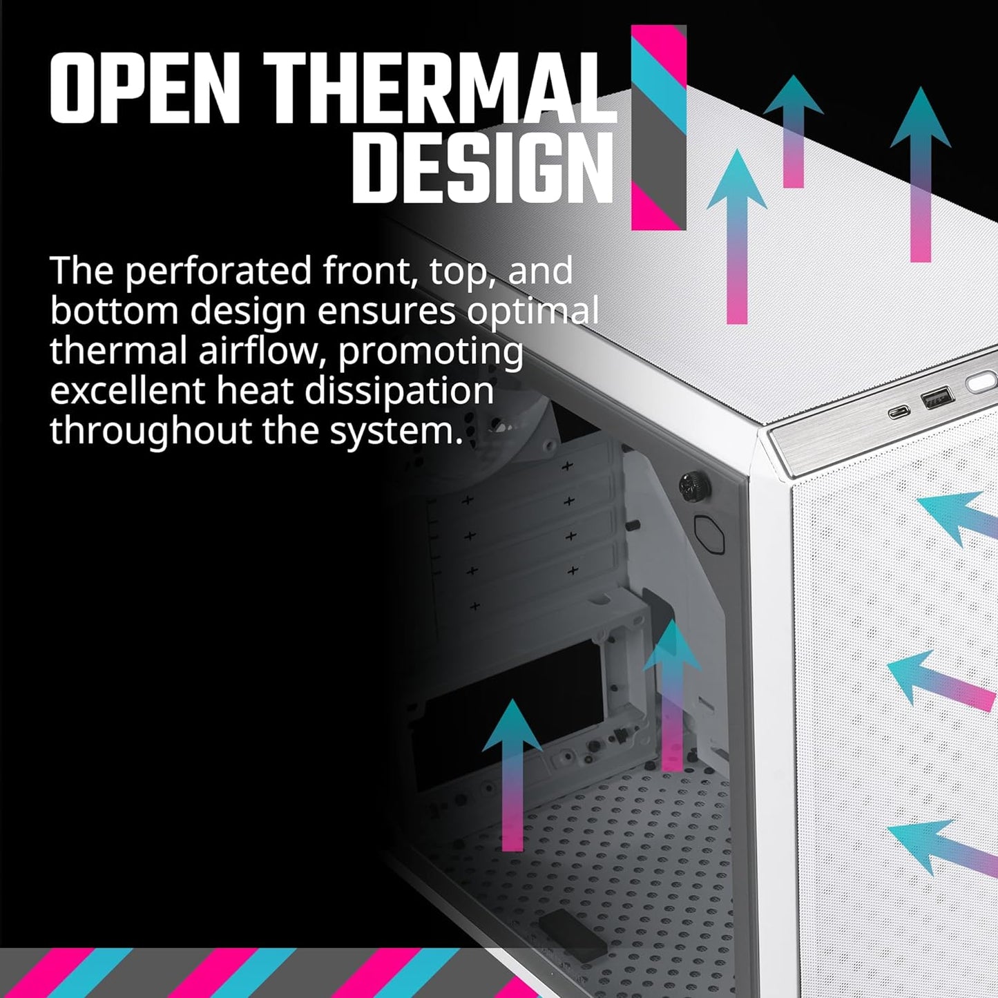 Cooler Master Q300LV2-WGNN-S00 White Micro-ATX Tower Case