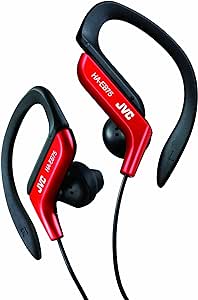 JVC HAEB75R Sports Clip Headphones Red