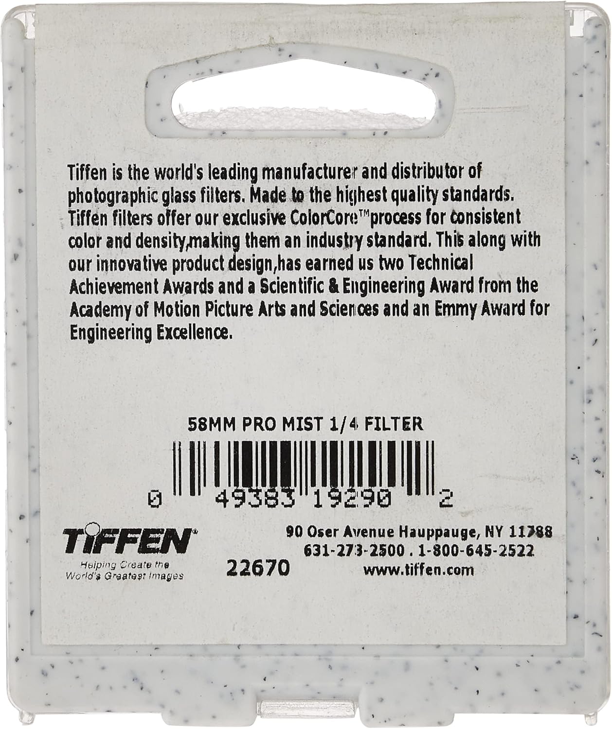 Tiffen 58PM14 58mm Pro-Mist 1/4 Filter - Diffusion Effects