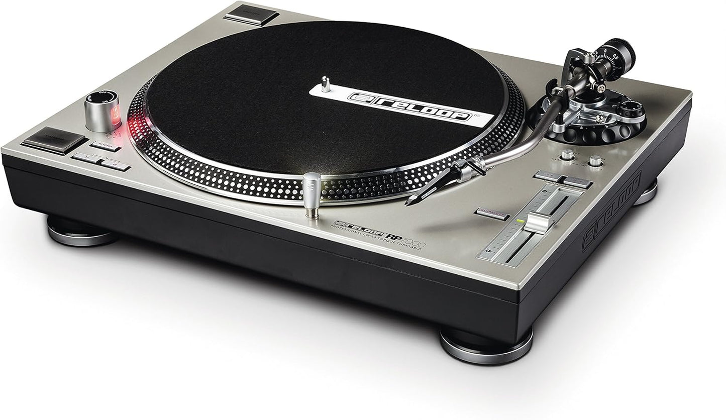 Reloop AMS-RP-7000-SLV RP-7000 Quartz DJ Turntable