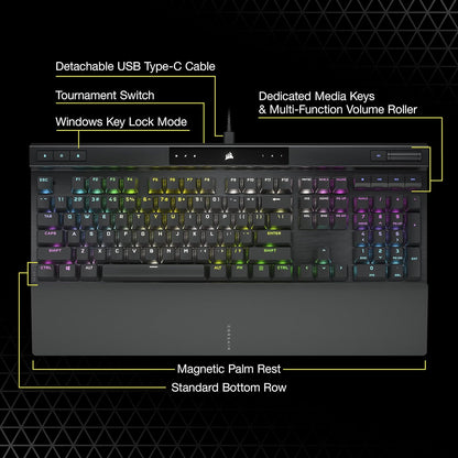 Corsair CH-9109410-NA K70 RGB PRO Cherry MX Red Gaming Keyboard