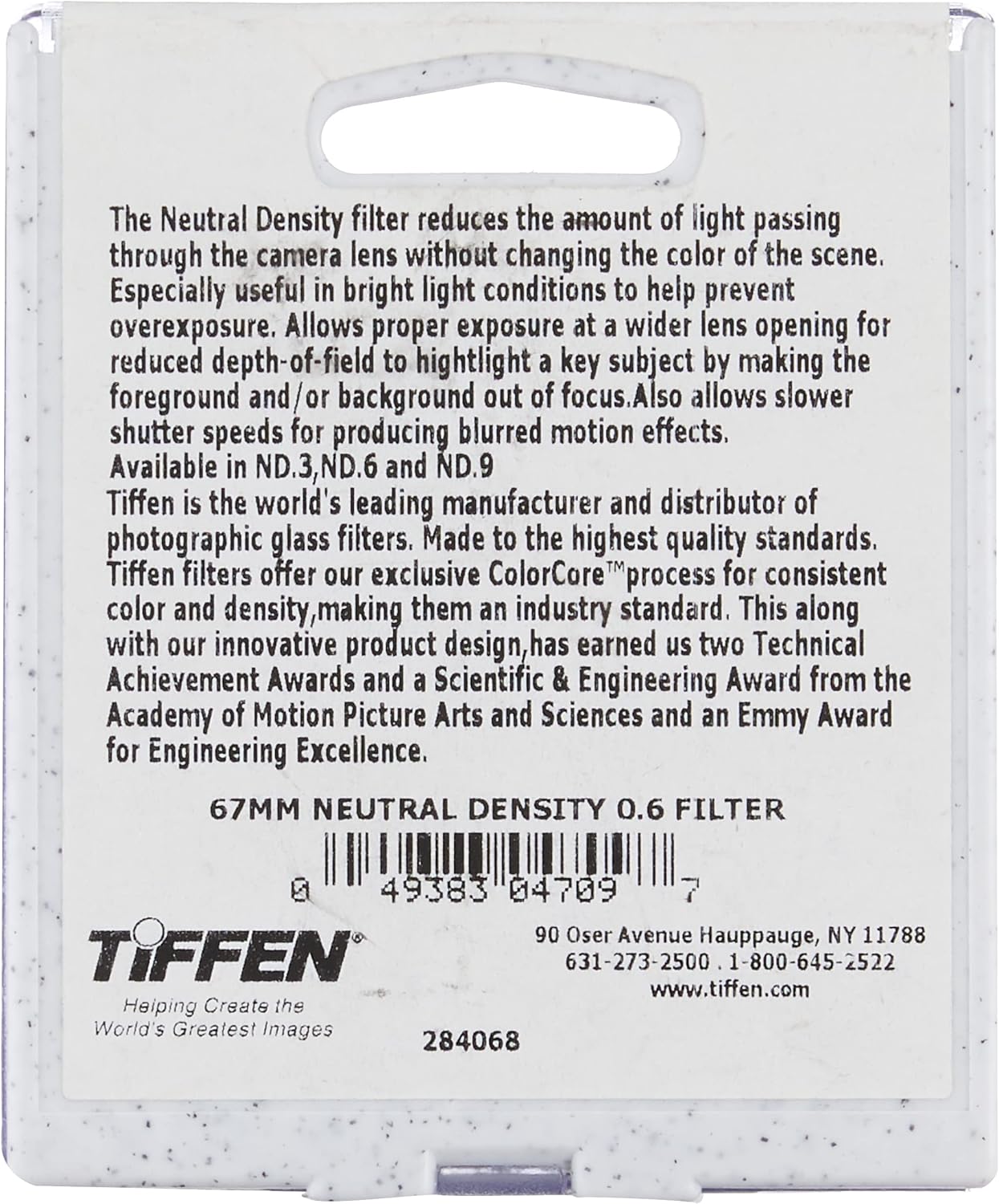 Tiffen 67ND6 67mm Neutral Density 0.6 Filter