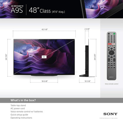 Sony XBR 48A9S 48-Inch OLED 4K Smart TV (Renewed)