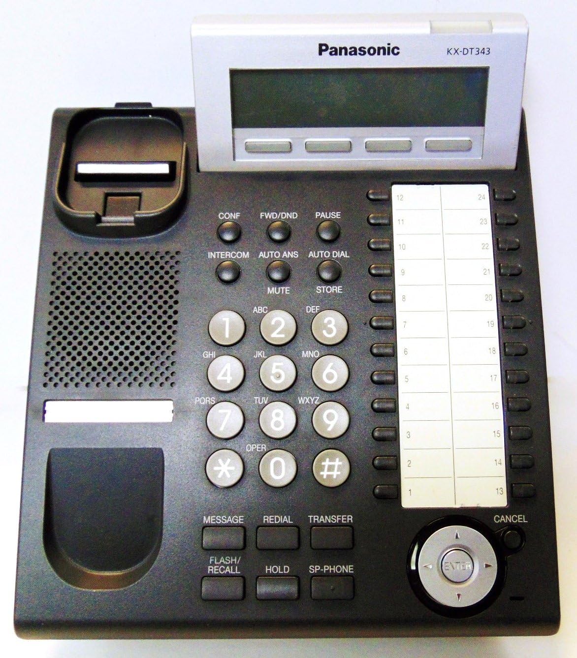 Panasonic KX-DT343-B Digital Display Phone (Renewed)