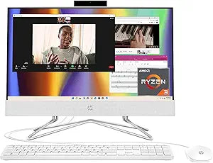 HP 22-dd0032 All-in-One PC, Ryzen 3, 8GB RAM, 256GB SSD, Win11