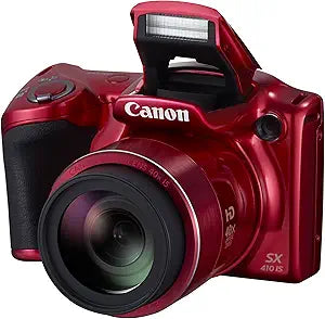 Canon 0108C001 PowerShot SX410 IS Red Digital Camera — main product image