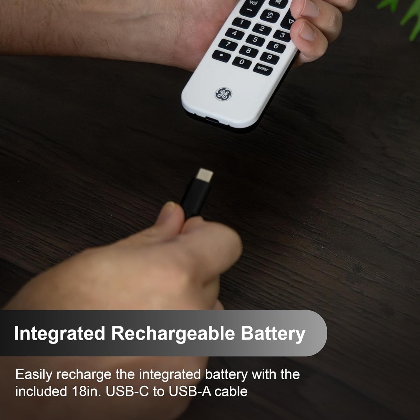 GE 80984-RF1 Rechargeable Universal Remote Control Backlit