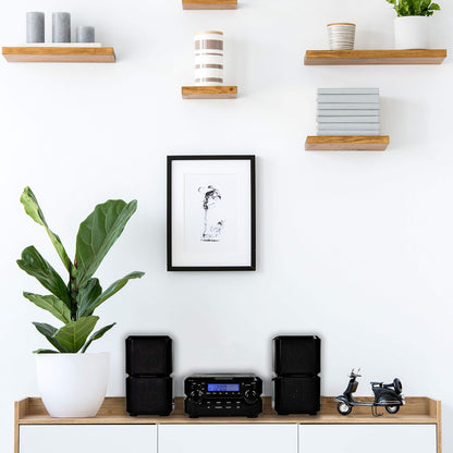 Magnavox MM435M-BK Compact CD Shelf System with Bluetooth