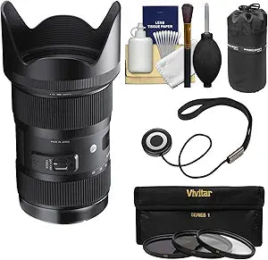 Sigma K-87822-01 18-35mm Art Lens Nikon Bundle