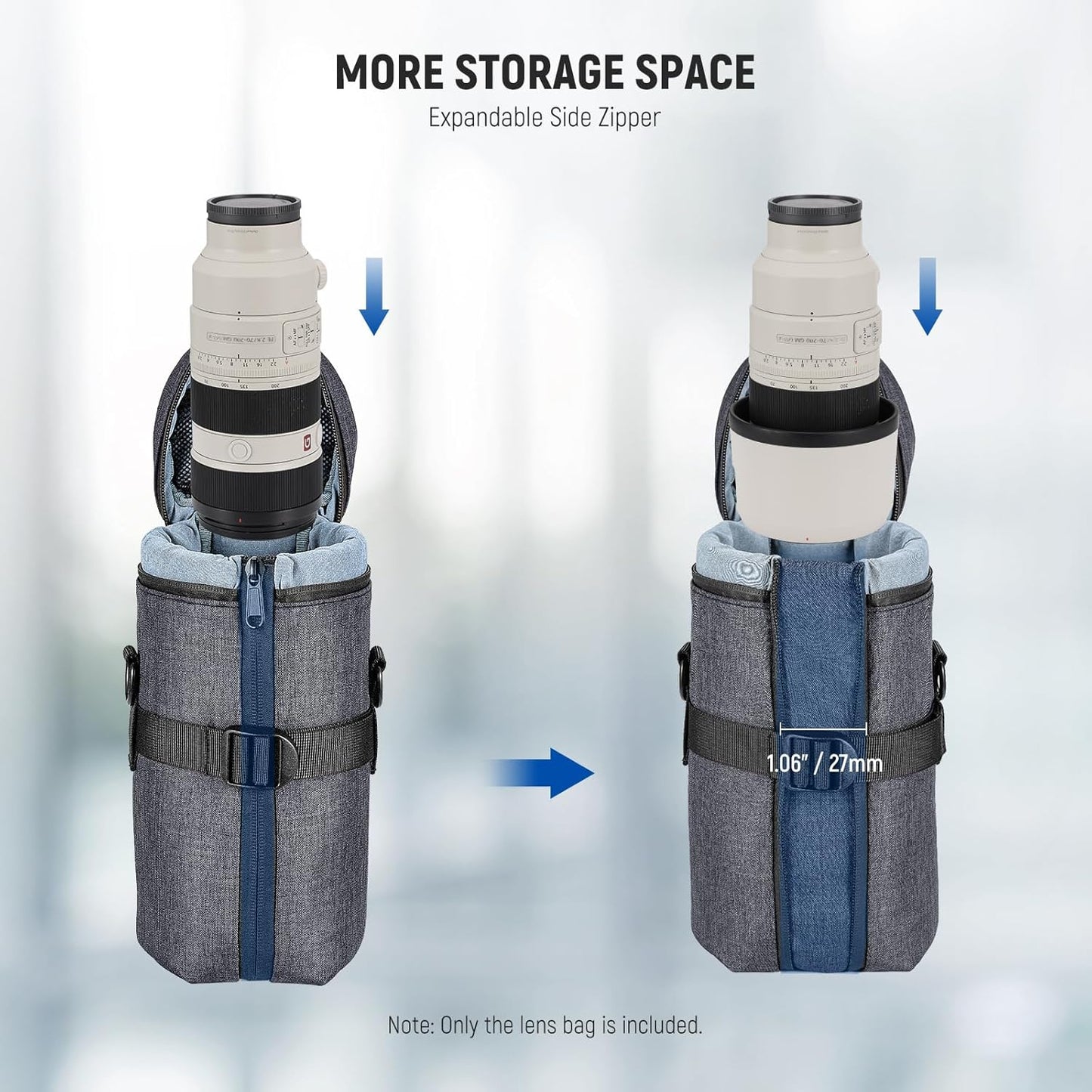 Neewer PB011 Water-Repellent Camera Lens Pouch