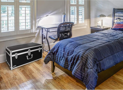 Vaultz VZ00355 Extra Large Locking Storage Trunk - Black