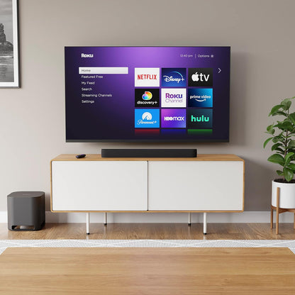Roku Streambar Pro Renewed 4K HDR Soundbar with Wireless Bass