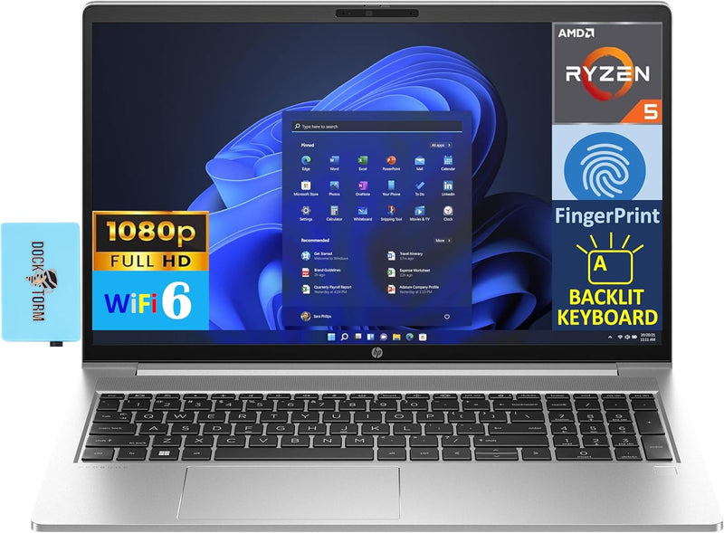 HP AMD R Series ProBook 455 G10 Ryzen 5 Laptop — main product image