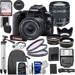 Canon EOS 250D Rebel SL3 DSLR Camera Bundle