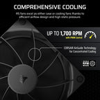 Corsair CO-9050191-WW RS140 140mm PWM Fan Dual Pack
