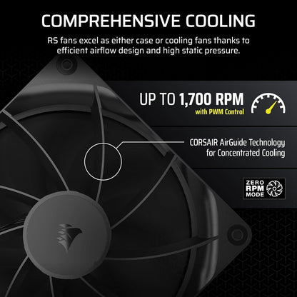 Corsair CO-9050191-WW RS140 140mm PWM Fan Dual Pack