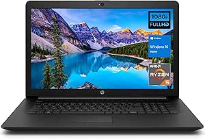 HP 17 Ryzen 5 Laptop: 17.3" FHD, 16GB RAM, 256GB SSD