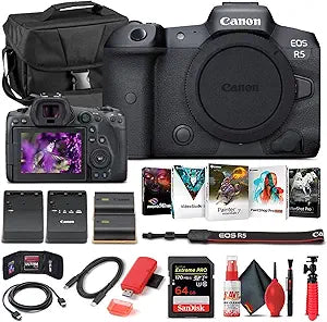 Canon 4147C002 EOS R5 Mirrorless Camera Bundle - Renewed