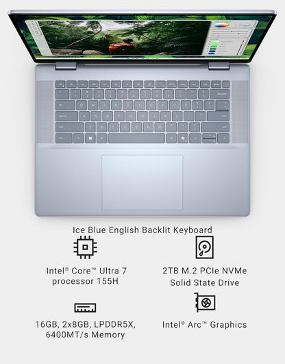 Dell Inspiron 16 7640 2-in-1 Laptop Intel Ultra 7 Touch