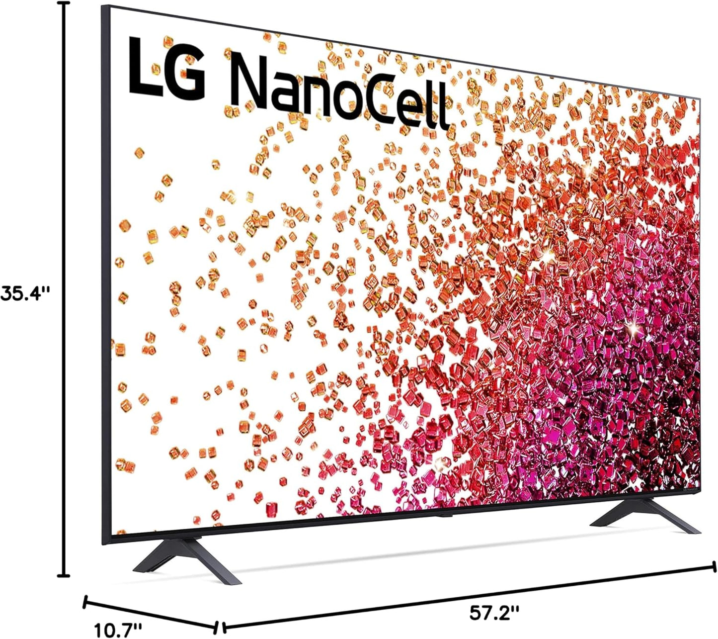 LG 65NANO75UPA 65-inch 4K NanoCell Smart TV Bundle (Used)