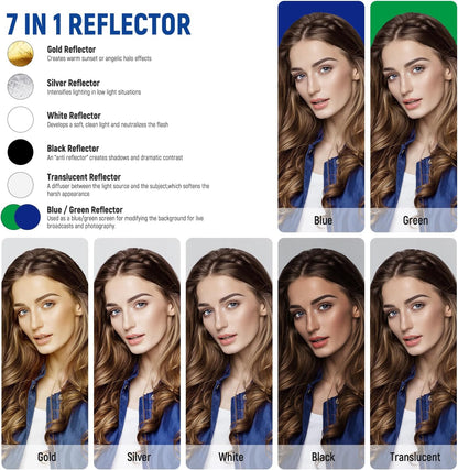Neewer 10102405 43" 7-in-1 Photography Reflector