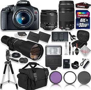 Canon T7 EOS Rebel DSLR Camera Bundle