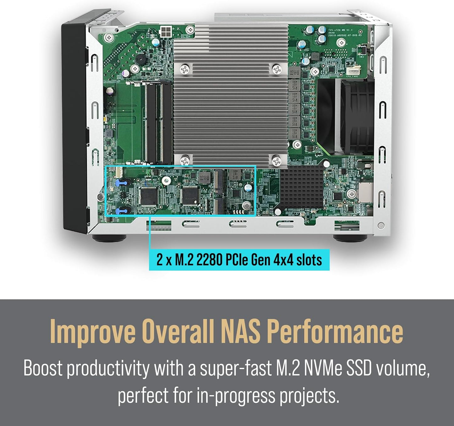 QNAP TVS-H874T-I9-64G-US 8-Bay Thunderbolt 4 NAS - Diskless