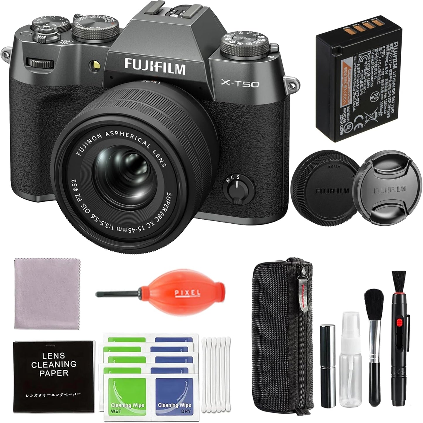 Fujifilm 16828959 X-T50 15-45mm Lens Kit Bundle
