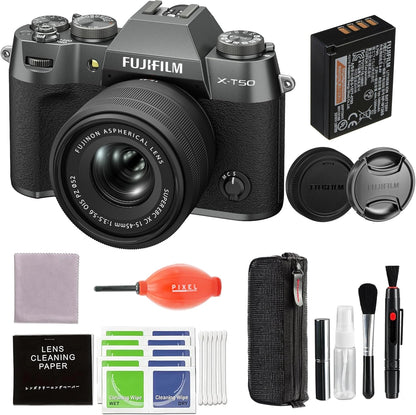 Fujifilm 16828959 X-T50 15-45mm Lens Kit Bundle