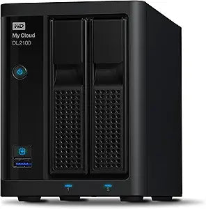 Western Digital WDBBAZ0080JBK-EESN MyCloud DL2100 8TB NAS — main product image