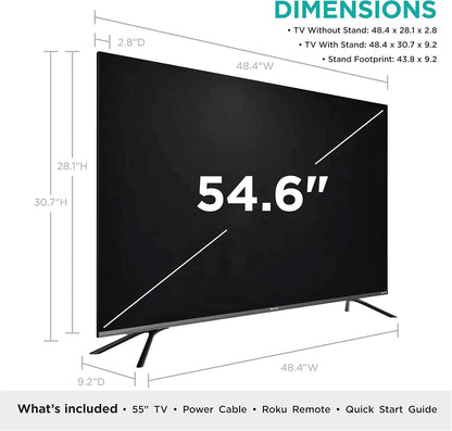 Hisense 55R8F 55-Inch 4K ULED Roku Smart TV