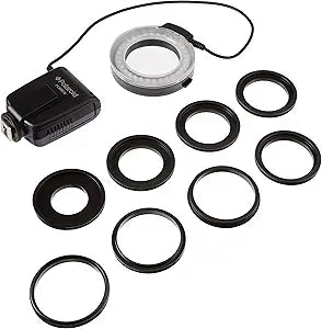Polaroid PLMRFN Macro LED Ring Flash Nikon DSLR Lenses